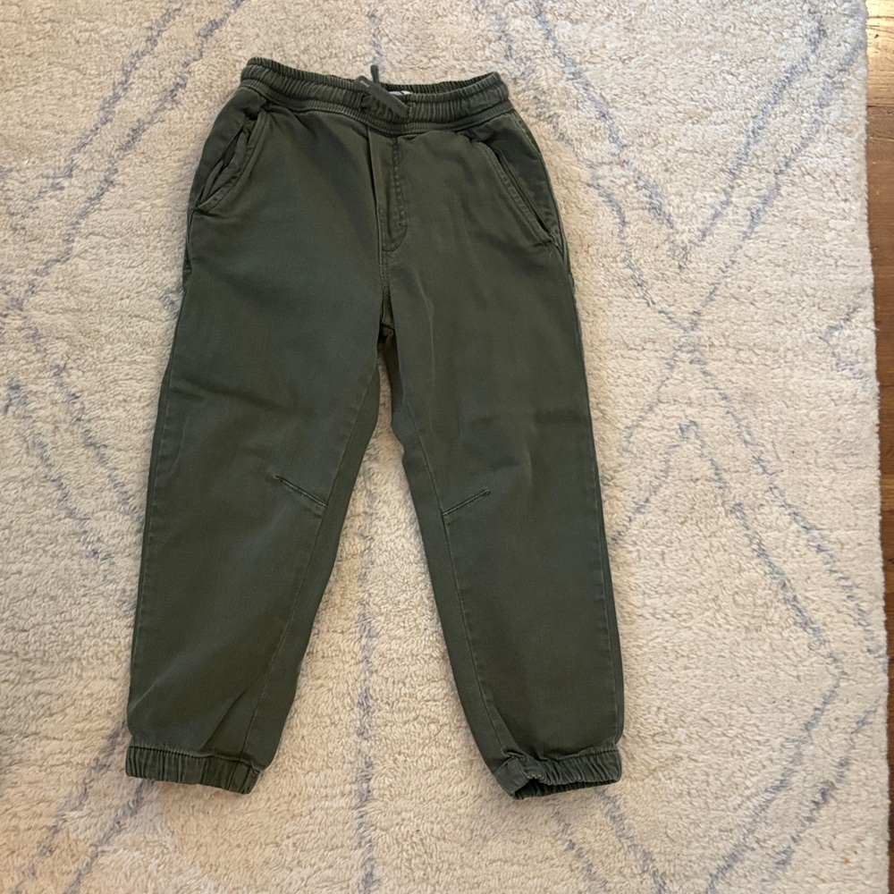 Zara Khaki Green Casual Pants